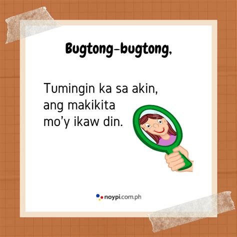 Bugtong, Bugtong: 490+ Halimbawa ng Bugtong na .
